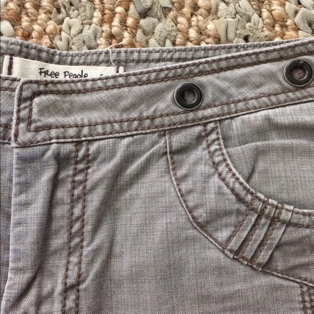 Gray Women's Casual Roll-Cuff Shorts